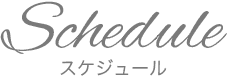 スケジュールのご案内